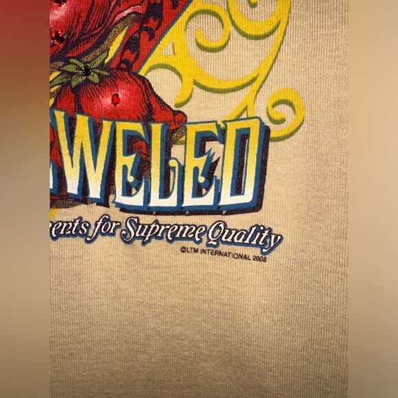 Bejeweled By Susan Fixel Vintage "Crown‎ Roses" M Top NWOT Swarovski crystals - Picture 4 of 12